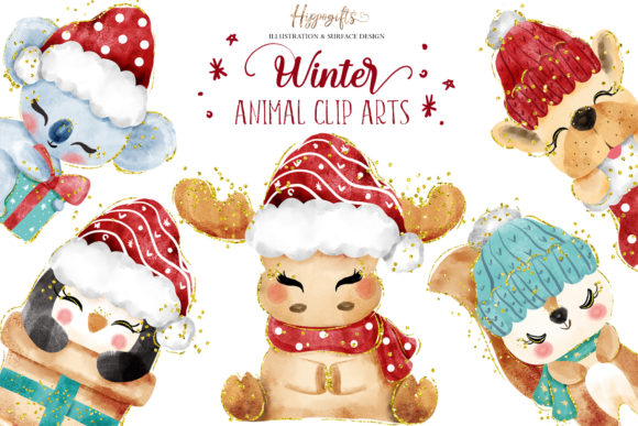 Download Winter Christmas Animal Cliparts - Premium Resources