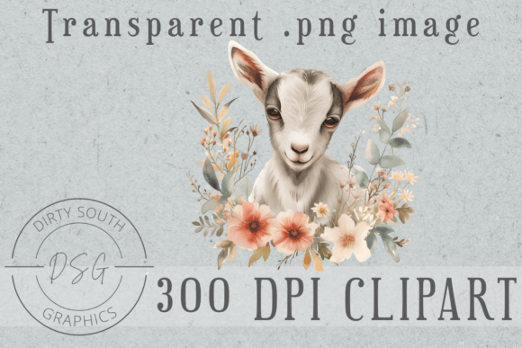 Download Floral Baby Goat - Baby goat Collection