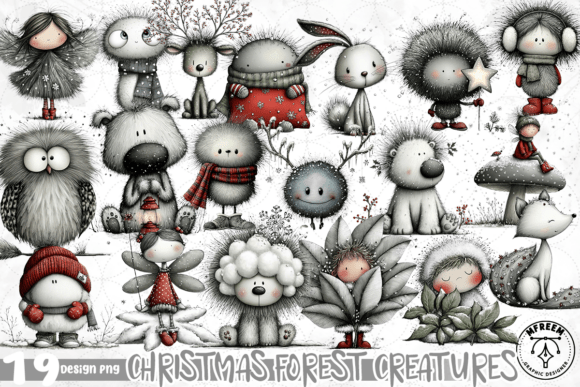 Download Christmas Forest Creatures PNG - Forest creatures png Collection