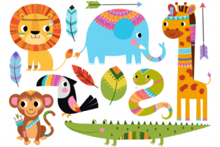 Download Tribal African Animals Clipart - African animals Collection