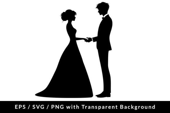 Download Prom Couple Silhouette SVG EPS PNG - Silhouette Collection