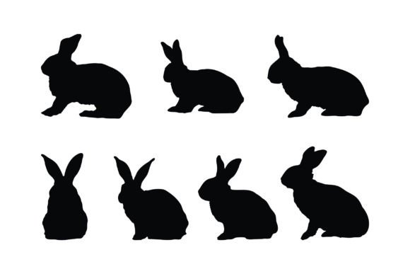 Download Rabbit Silhouette Vector Collection - Silhouette Collection
