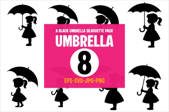 Download Couple in Love Silhouette with Umbrella - Silhouette Collection