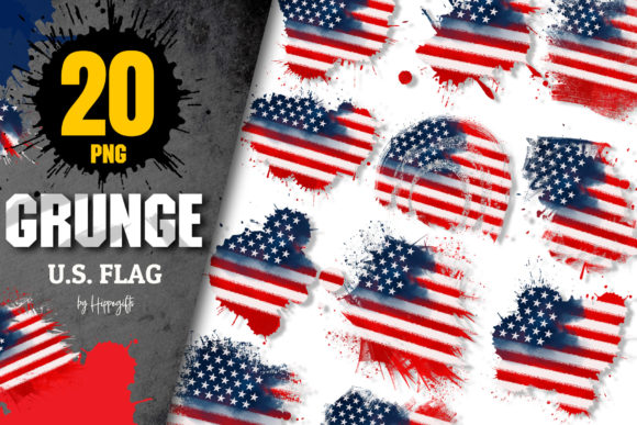 Download 4th of July US Flag Sublimation PNG - Premium Bundle