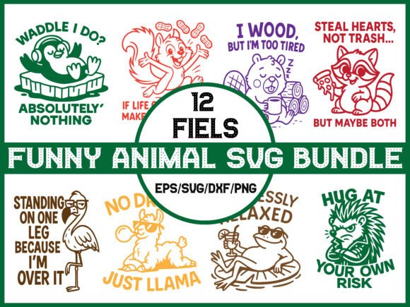 Download Funny Animal Svg Bundle - Funny animal svg Collection