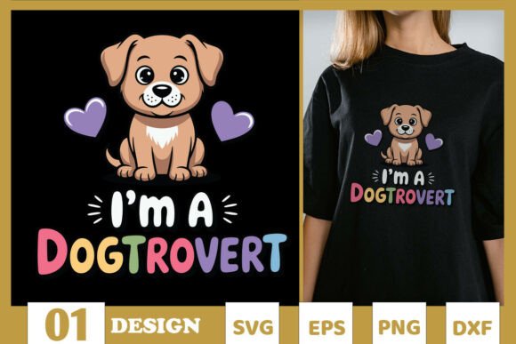 Download I'm a Dogtrovert Funny Animal SVG - Premium Resources